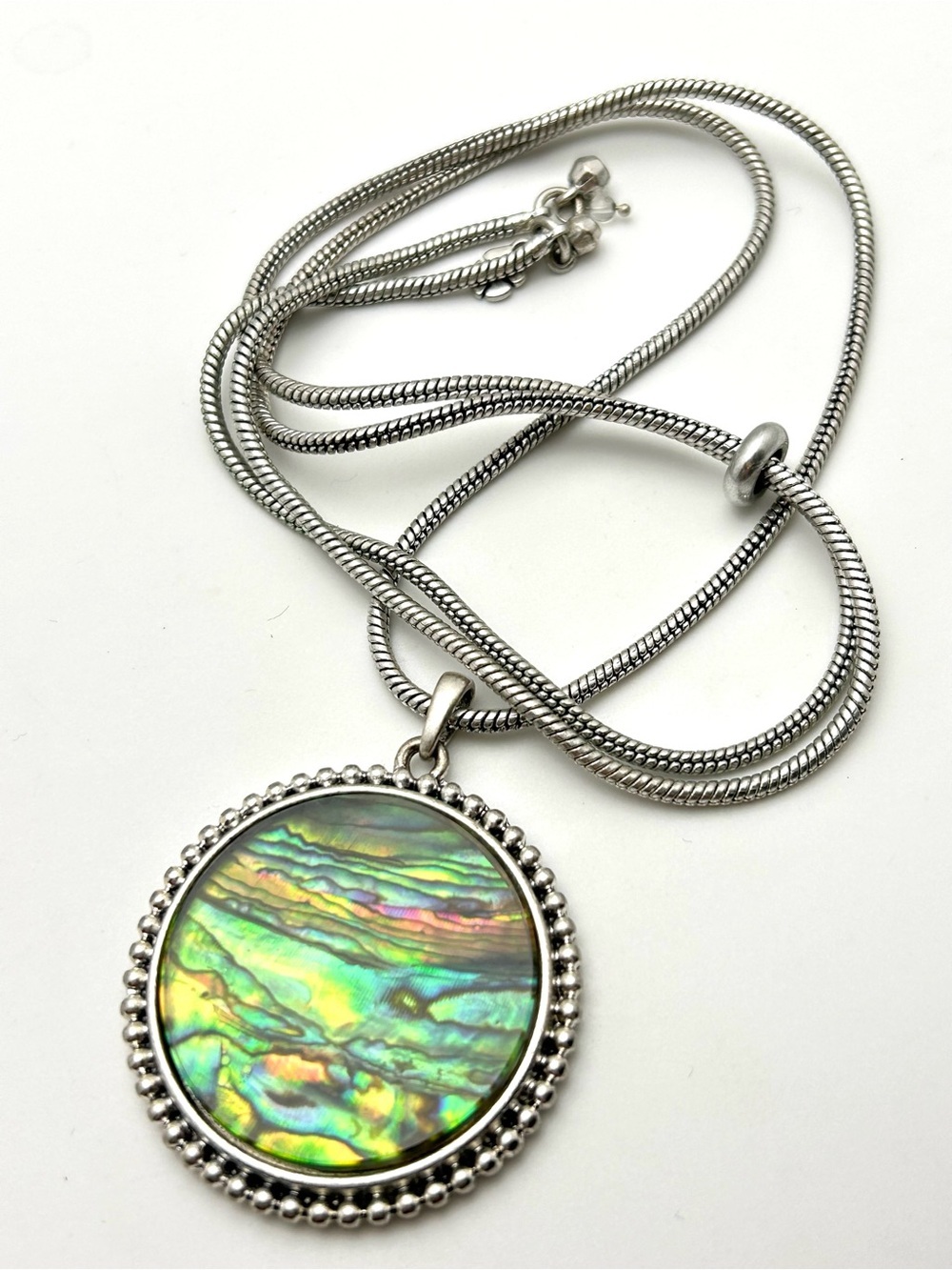 Lucky Brand Reversible Pendant Slide Necklace